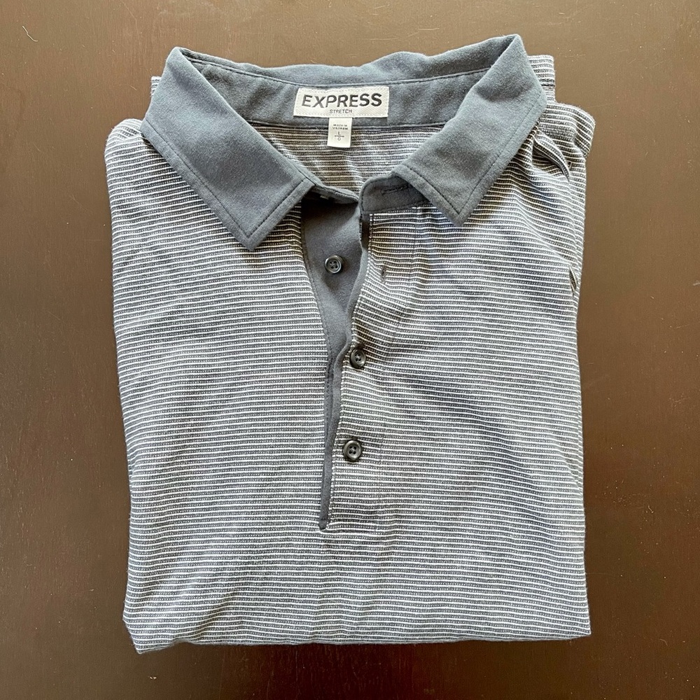 Men’s Thin Striped Polo from Express